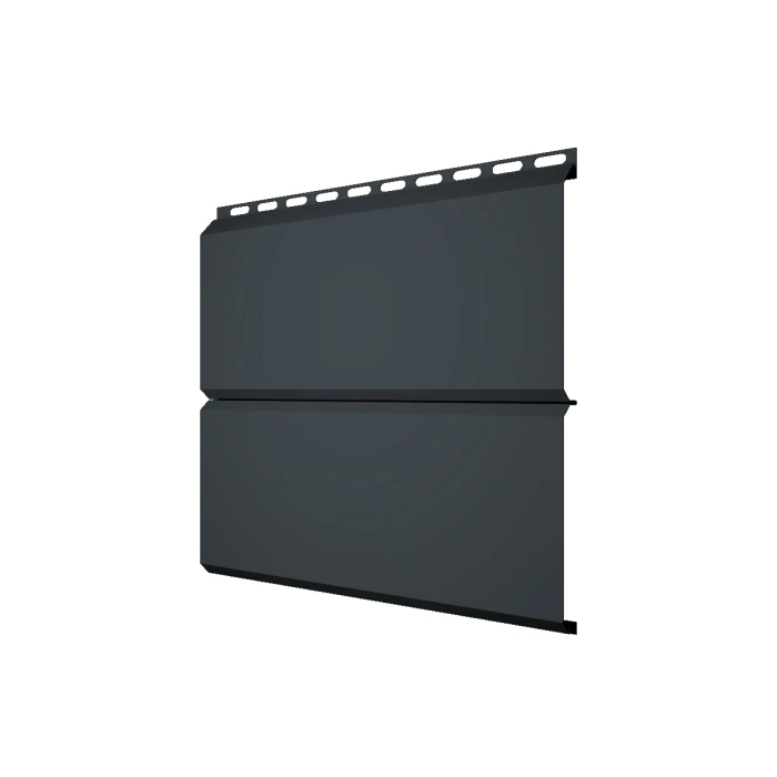 Металлический сайдинг Grand Line ЭкоБрус 0.5 мм Satin Matt RAL 7016 антрацитово-серый
