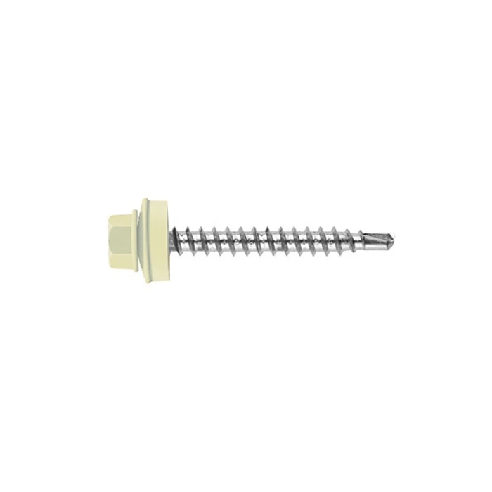 Саморез кровельный Daxmer 4,8х50 RAL 9002 (150) сверло №1
