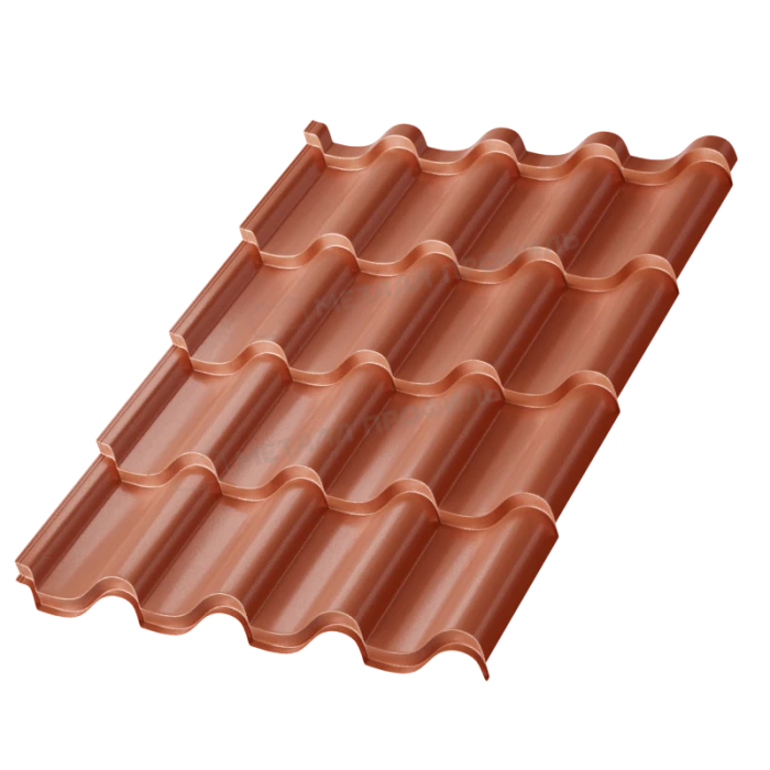 Металлочерепица Металл-Профиль Монтерроса-ML 0,5 PURMAN® Argillite Медный металлик