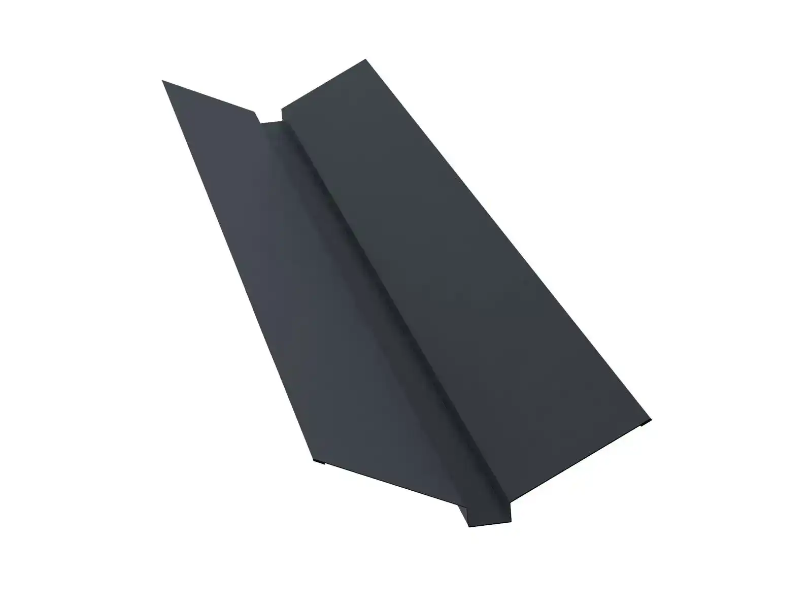Планка ендовы верхней 115х30х115 0,5 Satin с пленкой RAL 7016 антрацитово-серый