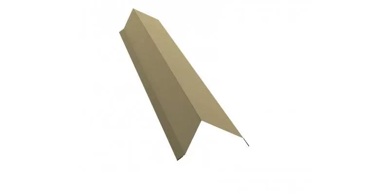 Планка торцевая 80х100 0,45 Drap RAL 1014 слоновая кость