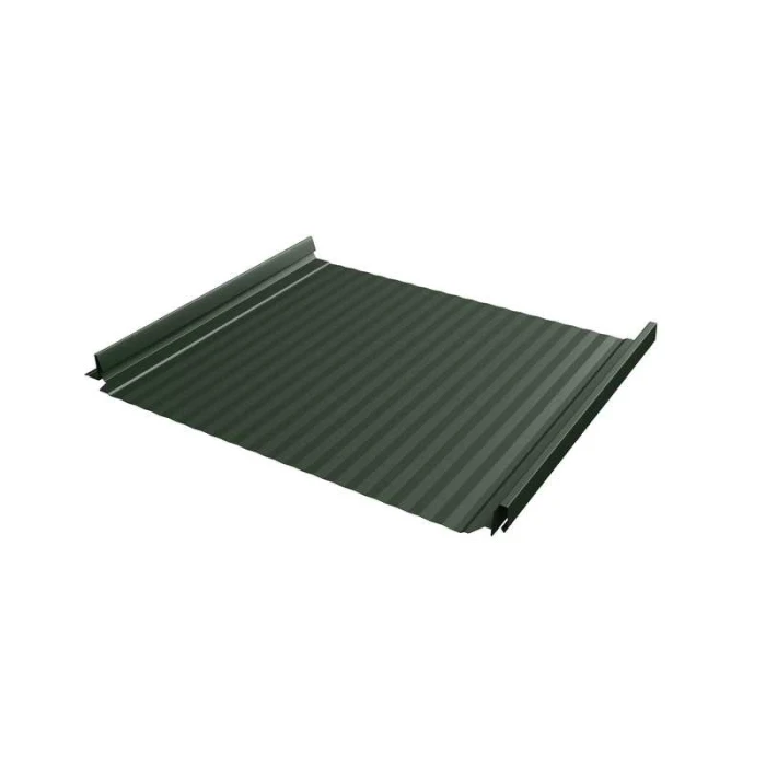 Фальцевая кровля Кликфальц Pro Gofr Grand Line 0,5 GreenCoat Pural BT RR 11 Темно-Зеленый