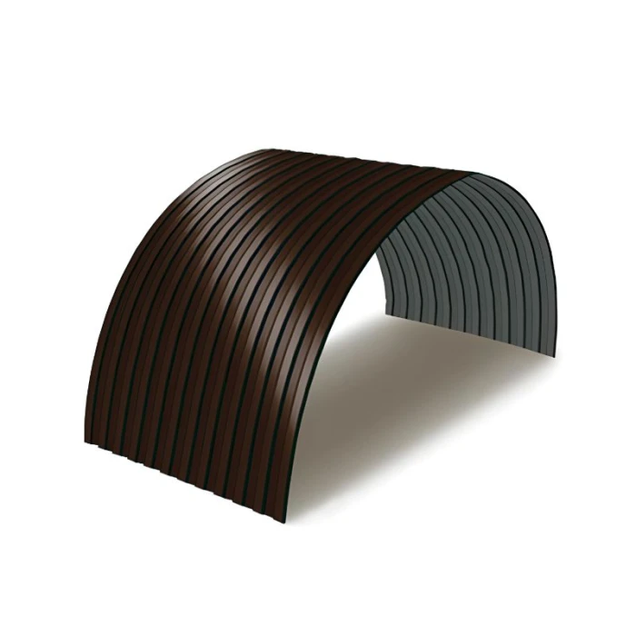 Профнастил C10ПГ 0.5 ECOSTEEL® RAL 7024 Темное дерево